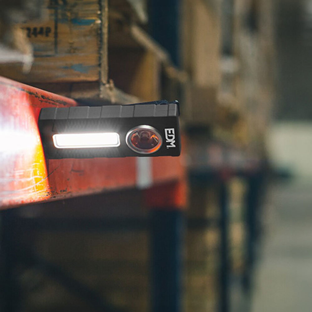 Linterna LED EDM Petaca de Bolsillo a Batería, 250Lm + 300Lm - Imagen 4