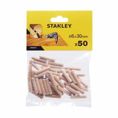Espigas Stanley 6mm para ensamblar