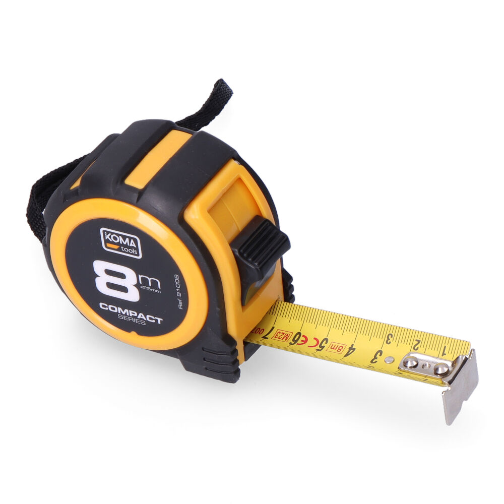 Flexómetro 8m x 25mm ABS compact KOMA TOOLS - Imagen 3
