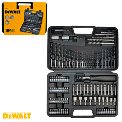Maletin con 109 accesorios para atornillar y taladrar, Dewalt DT0109