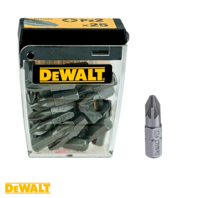 Caja con 25 puntas para atornillar PZ2 de 25 mm, Dewalt DT71521