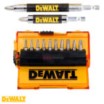 Estuche con puntas para atornillar y dos porta puntas magnéticas Dewalt DT71570, 14pc