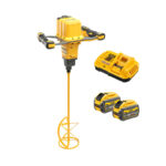 Mezcladora a batería DeWalt DCD240X2 XR FLEXVOLT 54V con 2 baterías 9Ah y cargador para obra