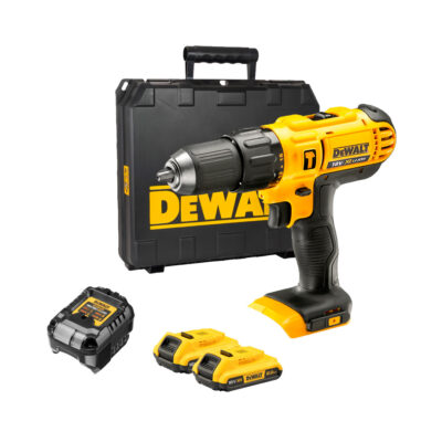 Taladro percutor DeWalt DCD776D2T XR 18 V con 2 baterías de 2 Ah y maletín TSTAK