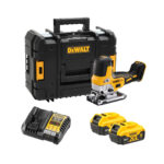 DeWalt DCS335P2‑QW con 2 baterías XR 5 Ah, cargador multi‑voltaje y maletín TSTAK II