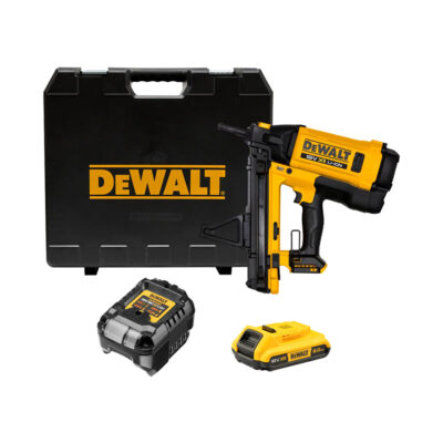 Clavadora a gas DeWalt DGN845D1‑QW XR 18 V Trak‑It C6 con carga de gas, batería y cargador incluidos, sin necesidad de compresor