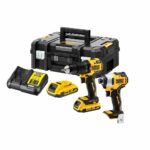Kit de herramientas a batería dewalt con dos baterias