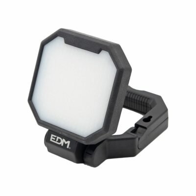 Foco LED de trabajo EDM 36107 con cuerpo compacto y asa de transporte