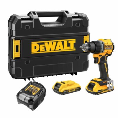 Taladro percutor DeWalt DCD794D2T XR 18V Brushless con dos baterías 2,0Ah, cargador multivoltaje y maletín TSTAK