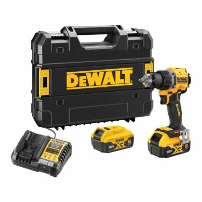 Taladro percutor DeWalt DCD794P2T XR 18V Brushless con dos baterías 5,0Ah, cargador multivoltaje y maletín TSTAK