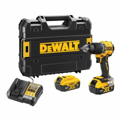 Taladro percutor DeWalt DCD799P2T XR 18V Brushless con dos baterías 5,0Ah, cargador multivoltaje y maletín TSTAK