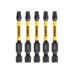 Puntas DeWalt DT7396T-QZ Torx T25 × 50 mm Impact Torsion, pack de 5 unidades