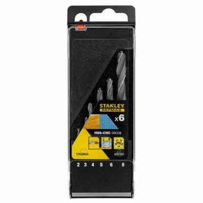 Estuche con 6 brocas HSS-CNC con punta piloto