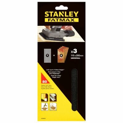 Hojas de lija grano 80 para multilijadoras Stanley
