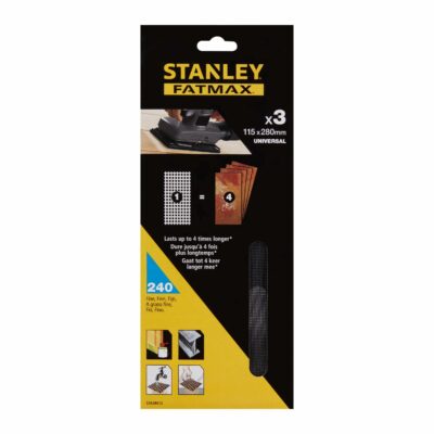 Hojas de lija grano 240 para multilijadoras Stanley