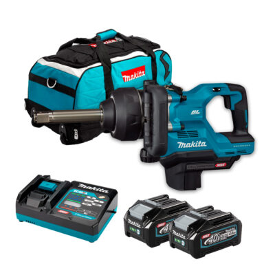 Kit Makita Llave de impacto XGT 40Vmax TW010G + Cargador rápido DC40RA + 2 baterías 4.0Ah BL4040