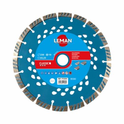 Disco diamante Leman DIA.00077 para hormigón, 230 mm, segmentos turbo, referencia 772304