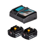 Kit Makita con 2 baterías BL1840B de 4.0Ah y cargador rápido DC18RC