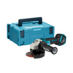Makita DGA511ZJ miniamoladora angular 18V LXT, 125 mm, motor sin escobillas, maletín Makpac, solo herramienta