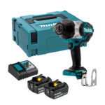 Makita DTW1001RTJ llave de impacto 18V LXT 3/4 pulgada, 1.250 Nm, motor sin escobillas, 2 baterías 5,0Ah, cargador rápido, maletín Makpac