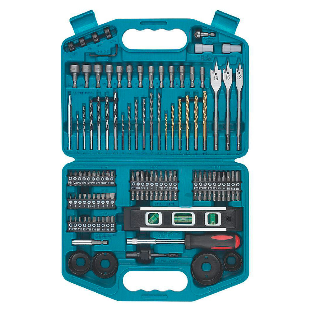 Juego de procas y accesorios para atornillar makita