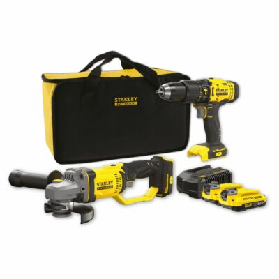 Stanley FatMax SFMCK471D2S-QW kit herramientas taladro percutor y mini amoladora