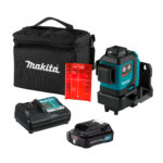Makita SK700D nivel láser multilínea 360 grados con líneas rojas, batería 12Vmax CXT e IP54 para trabajos profesionales