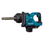 Llave de impacto Makita TW010G 40Vmax XGT sin escobillas, con empuñadura lateral 360°, cuadradillo de 1" y caja de cartón, diseñada para trabajos pesados.