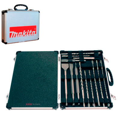 Juego de brocas y cinceles SDS Plus, Makita D21200, 17 piezas