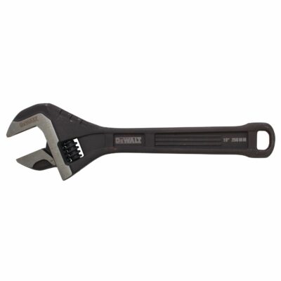 Llave ajustable DeWalt DWHT80268‑0 de 10 pulgadas con mandíbulas de precisión y cuerpo de acero forjado