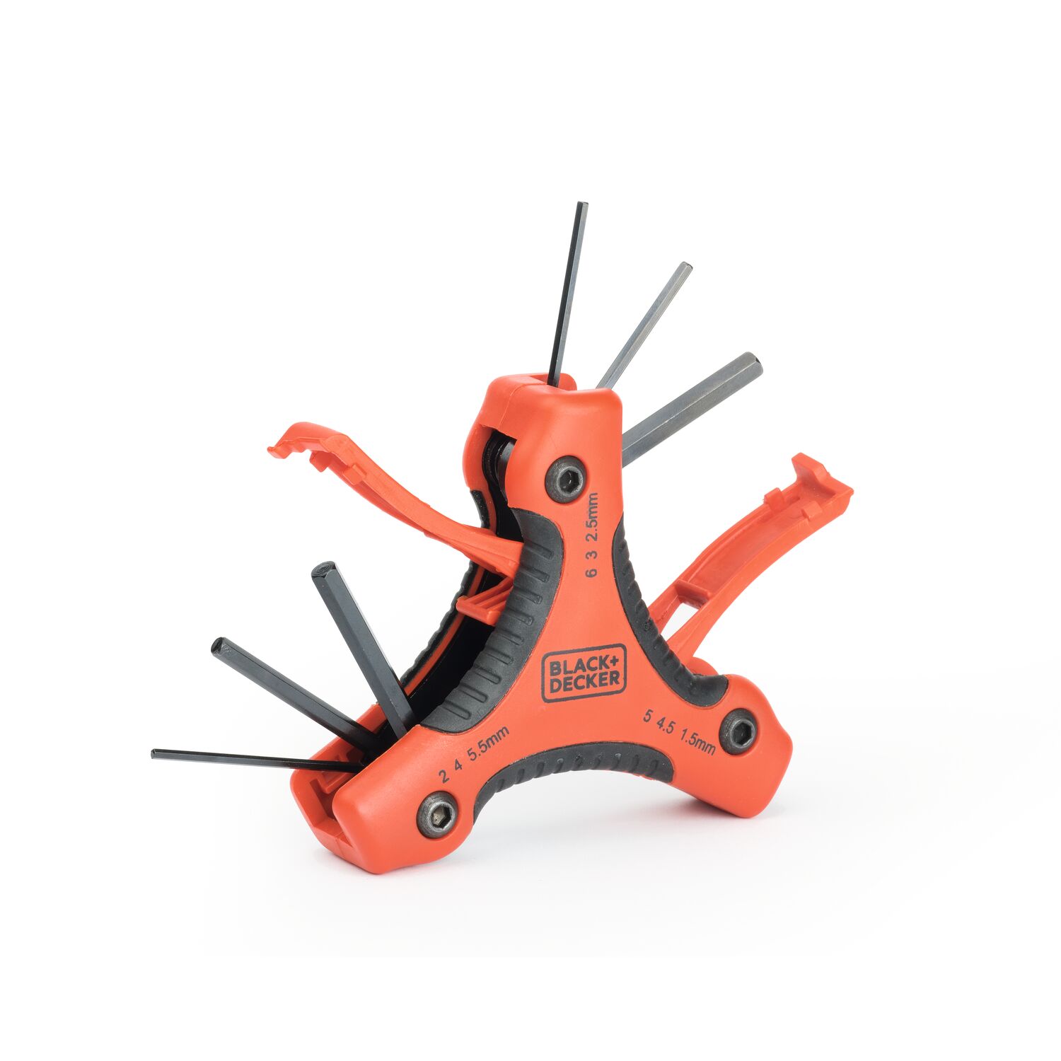 BLACK+DECKER BDHT0-71628 Juego de 9 Llaves Hexagonales con Mango Triangular - Imagen 2