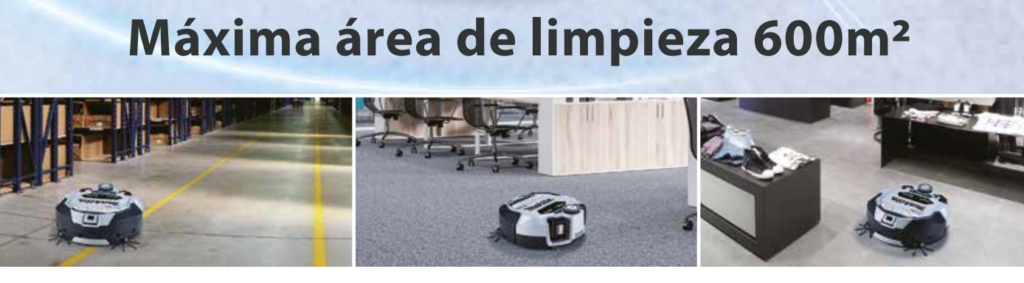 Área de limpieza del robot Makita 