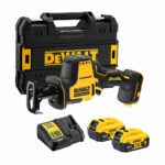 Sierra sable dewalt a batería con dos baterías e 5 ah y cargador en maletín apilable Tstak